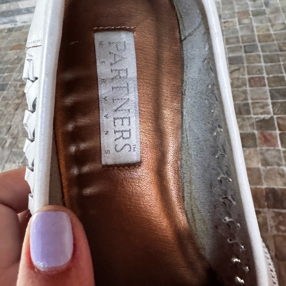 White Woven Loafers - Picture 3 of 9
